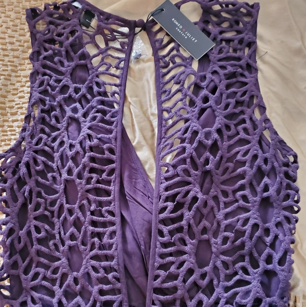 Romeo and Juliet couture purple romper size small
